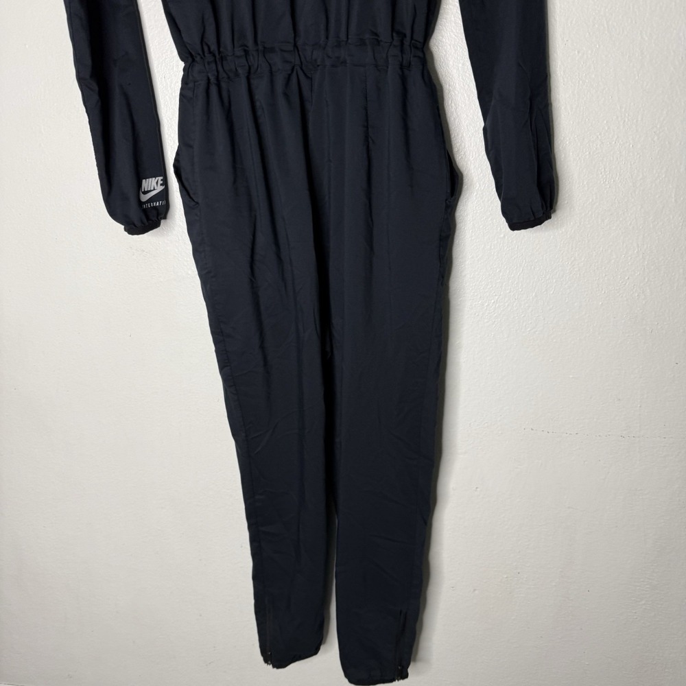 Nike International Black Long Sleeve Jumpsuit Athleisure Utility Women's XS - Picture 9 of 15